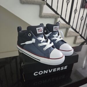 New Converse Toddler  Two Tone Blue High-Top Sneakers 9